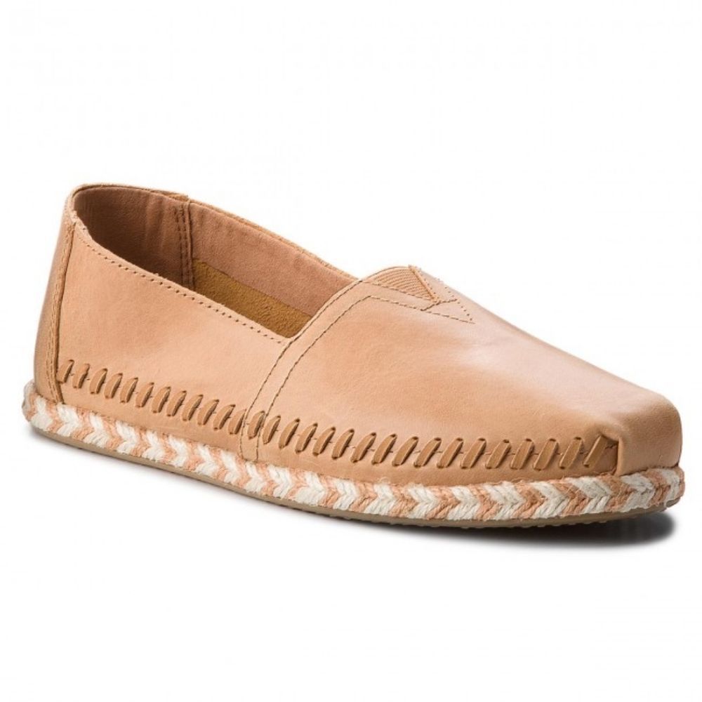 TOMS Alpargata Blush Leather Espadrilles